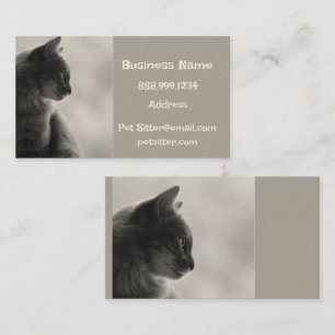 Custom Dog Walker, Pet Sitting Business Service  Business Card