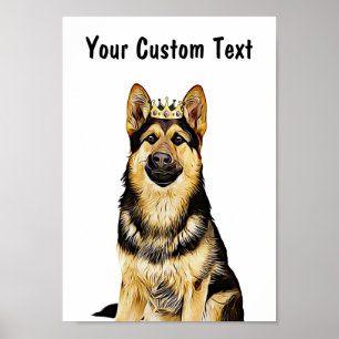 Custom Dog Wall Art   German Shepherd