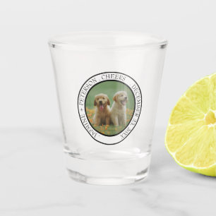 Custom Dog Wedding Favour Dog of Honour Photo chee Shot Glass