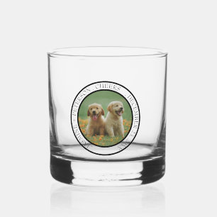 Custom Dog Wedding Favour Dog of Honour Photo chee Whiskey Glass