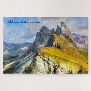 Custom, Dolomites mountain landscape, Italy: Jigsaw Puzzle