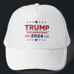 Custom Donald Trump 2024 Take America Back Trucker Hat<br><div class="desc">Make a statement with a Custom Donald Trump 2024 Take America Back Trucker Hat. This hat features the bold "Take America Back" slogan in patriotic colours, perfect for showcasing your support for the 2024 campaign. Designed with a comfortable mesh back and adjustable snap closure, this trucker hat offers a great...</div>
