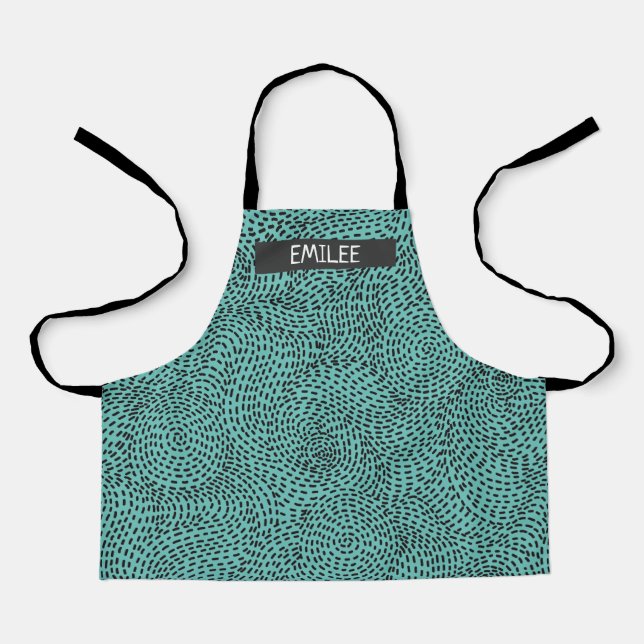 Custom Doodle All-Over Print Apron (Front)