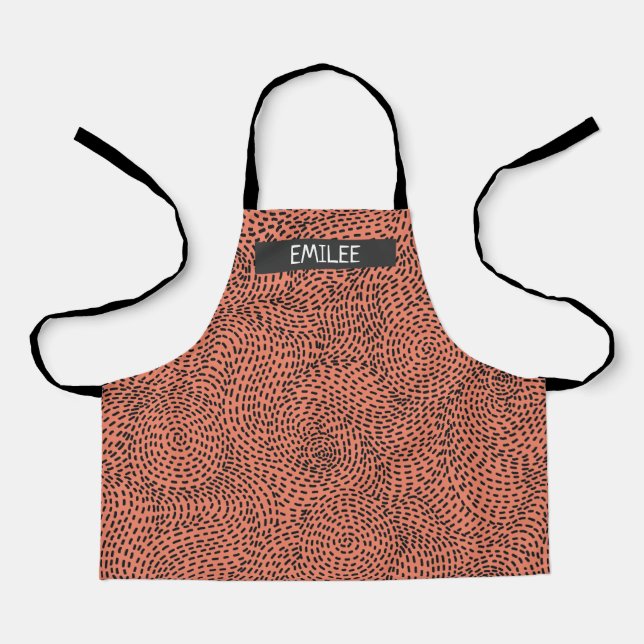 Custom Doodle All-Over Print Apron (Front)
