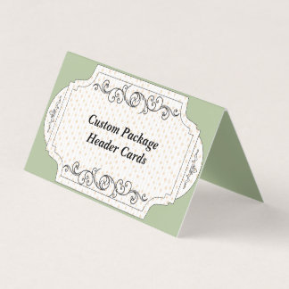 Custom Dot Folded Display Hang Package Header Card