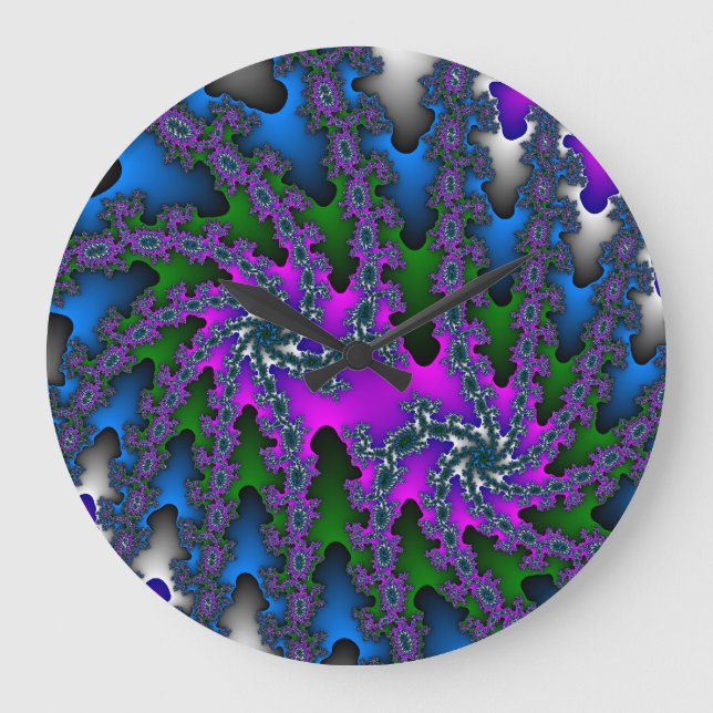Custom Double Burst Wall Clock (Front)