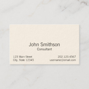 Custom Double-sided Basic Business Card