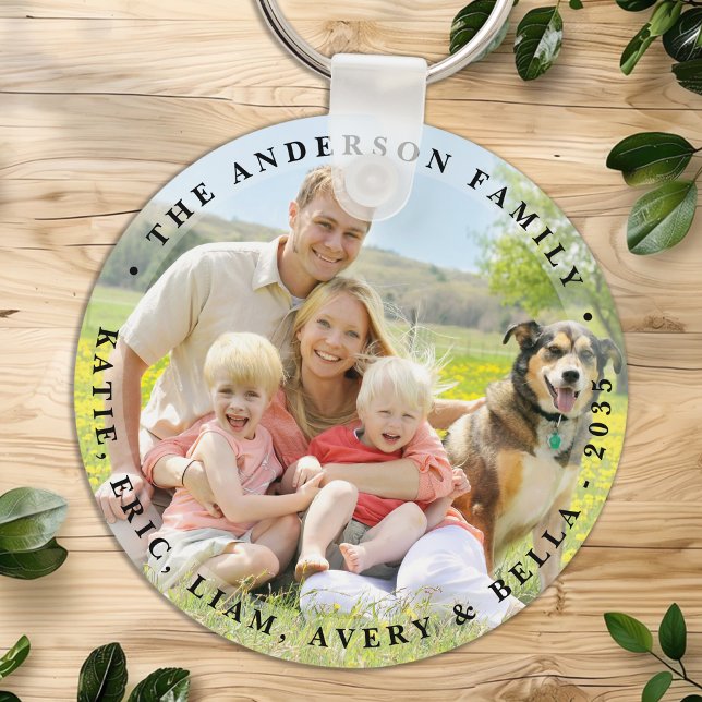 Custom Double Sided Family Personalized Two Photo Keychain (Creator Uploaded)