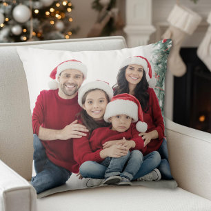 Custom Double Sided Family Photo Throw Pillow