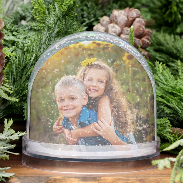 Custom Double Sided Family Two Photo (Custom Double Sided Family Two Photo Snow Globe)