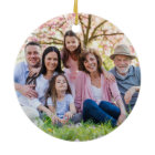 Custom Double Sided Family Two Photo Christmas