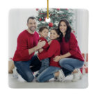Custom Double Sided Family Two Photo Christmas