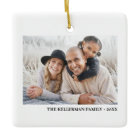 Custom Double Sided Family Two Photo Christmas