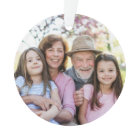 Custom Double Sided Family Two Photo Christmas