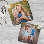 Custom Double Sided Kids Two Photo Keychain<br><div class="desc">Create a custom keepsake with this double-sided kids' photo keychain, perfect for parents or grandparents who want to feature two different photos. Display one favourite picture on the front and another on the back, allowing you to show off those special moments from your child’s life. Although it's ideal for kids'...</div>