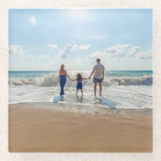 Custom Double Sided Personalized Glass Coaster