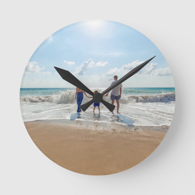 Custom Double Sided Personalized  Round Clock (Front)