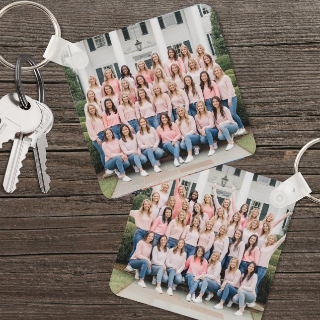 Custom Double Sided Two Photo Keychain (Custom Double Sided Two Photo keychain)