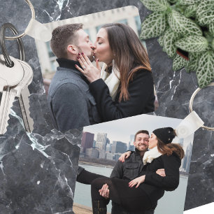 Custom Double Sided Two Photo Keychain