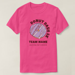 Custom Doughnut Dash 5k Team T-Shirt