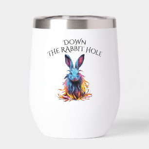 Custom Down Rabbit Hole Blue Bunny