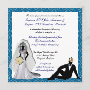 Custom Drag Imperials Royal Wedding Invitations