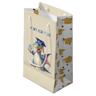 Custom Dragon Kindergarten Graduate Small Gift Bag