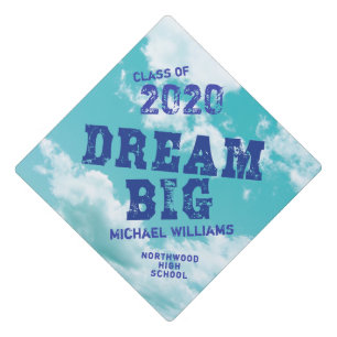 Custom Dream Big Graduation Cap Topper