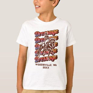 Custom Dressage Event or Location Date Name T-Shirt