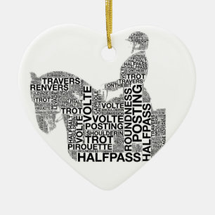 Custom Dressage Terms Christmas Ornament
