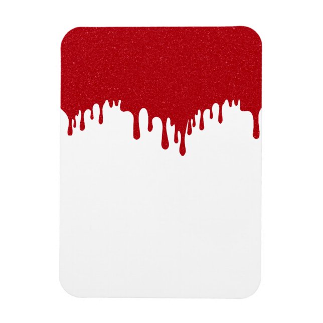 Custom Dripping Red Magnet – Bold & Clean Look (Vertical)