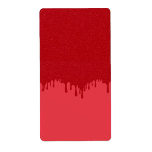 Custom Dripping Tomato Red Shipping Labels Design