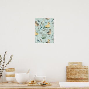 Custom Duck Themed Wall Art Poster Nursery