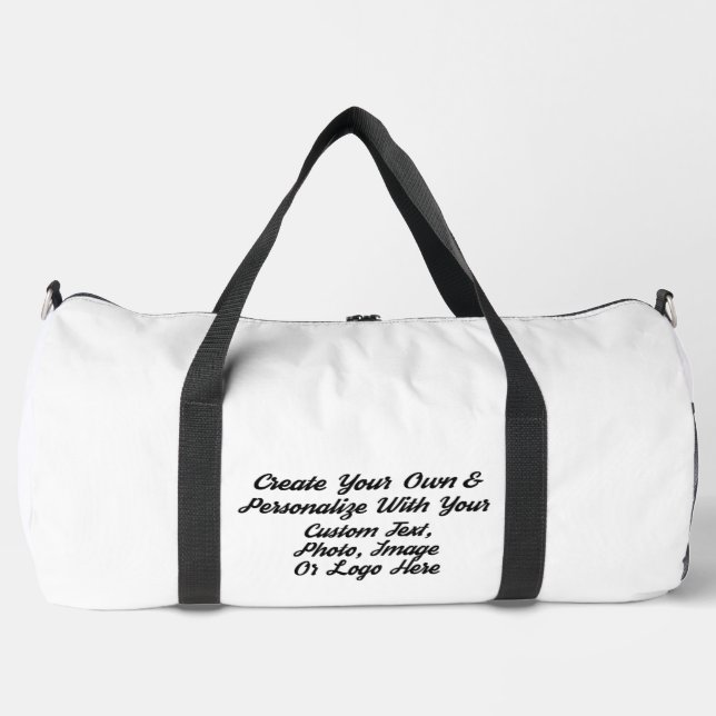 Custom Duffle Bag - Personalized Gym & Travel Bag (Front)