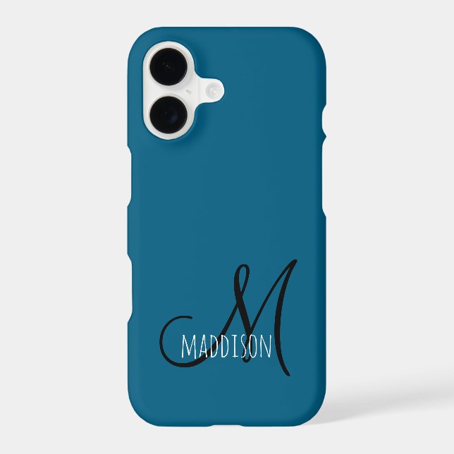 Custom Dusty Blue Monogram Name (Back)