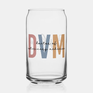 Custom DVM Doctor of Veterinary Medicine Gifts Can Glass