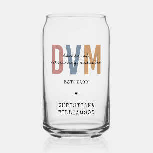 Custom DVM Doctor of Veterinary Medicine Gifts  Can Glass