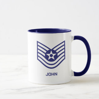 Custom E-6 Technical Sergeant Rank Air Force  Mug