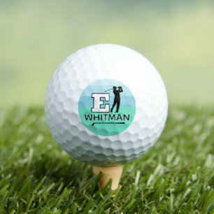 Custom E Initial Mark - identify golfers Golf Balls