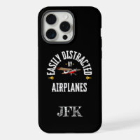 Custom, Easily Distracted By Airplanes,Pilot,funny