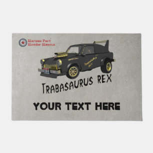 Custom East German Trabant Car Doormat