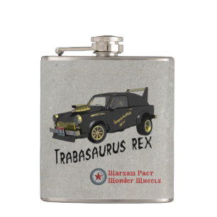 Custom East German Trabant Car Hip Flask