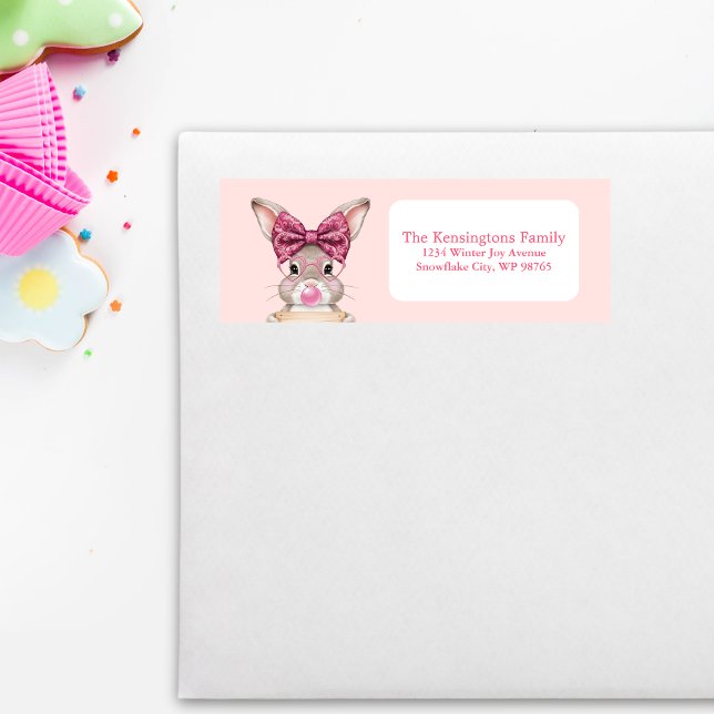 Custom Easter Bunny Return Address Labels (Custom Easter Bunny Return Address Labels)