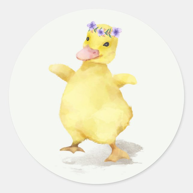 CUSTOM EASTER CHICK WITH WREATH FOR ENVELOPE SEAL (Front)