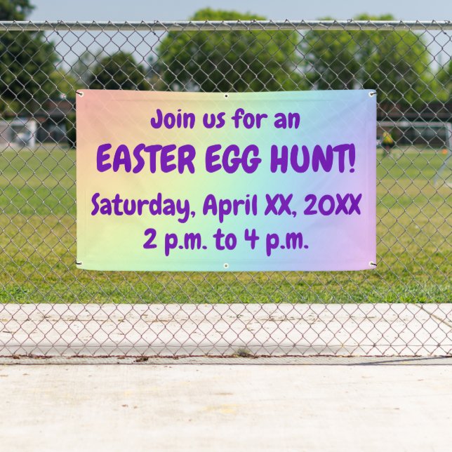 Custom Easter Egg Hunt Banner (Insitu)