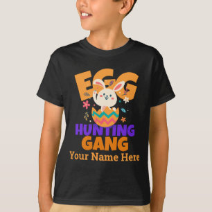 Custom Easter egg hunting gang T-Shirt