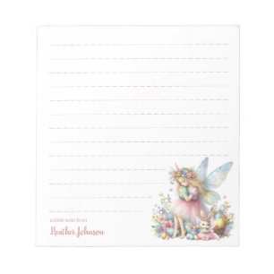 Custom Easter Fairy Notepad