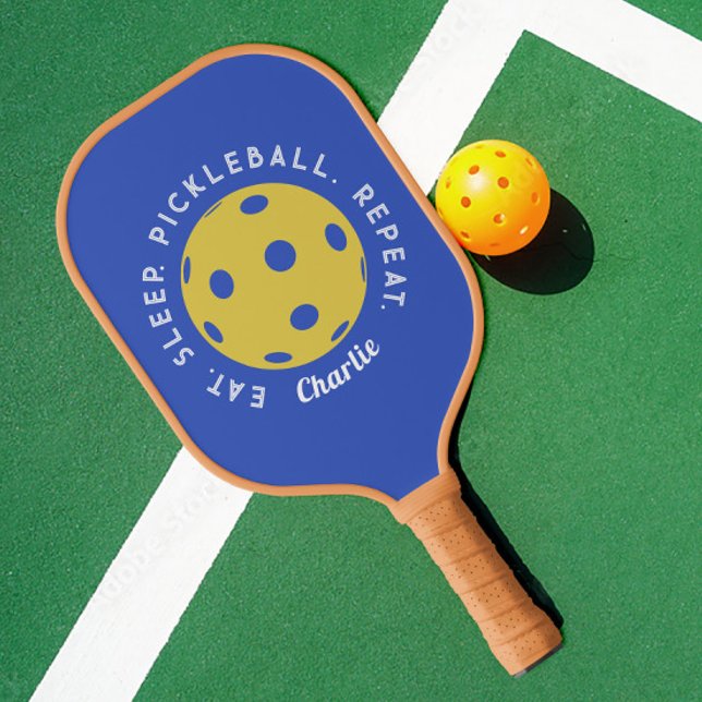 Custom Eat Sleep Repeat Pickleball Paddle (Creator Uploaded)