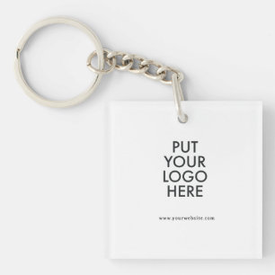 Custom, editable, branding keychain
