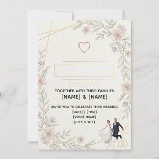 Custom Editable Wedding Invitations